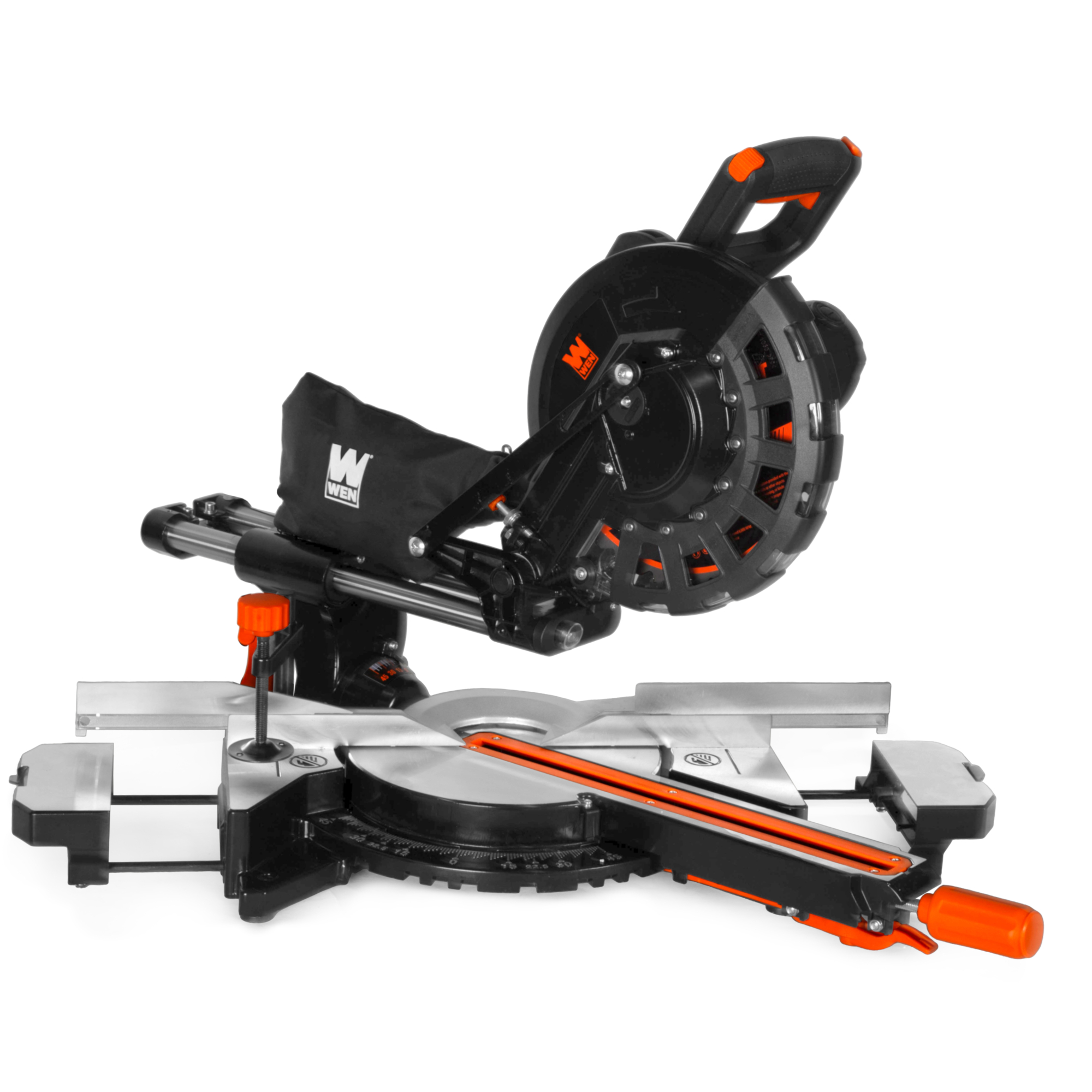 WEN MM1014T 15-Amp 10-Inch Single-Bevel Sliding Compound Miter Saw with Laser